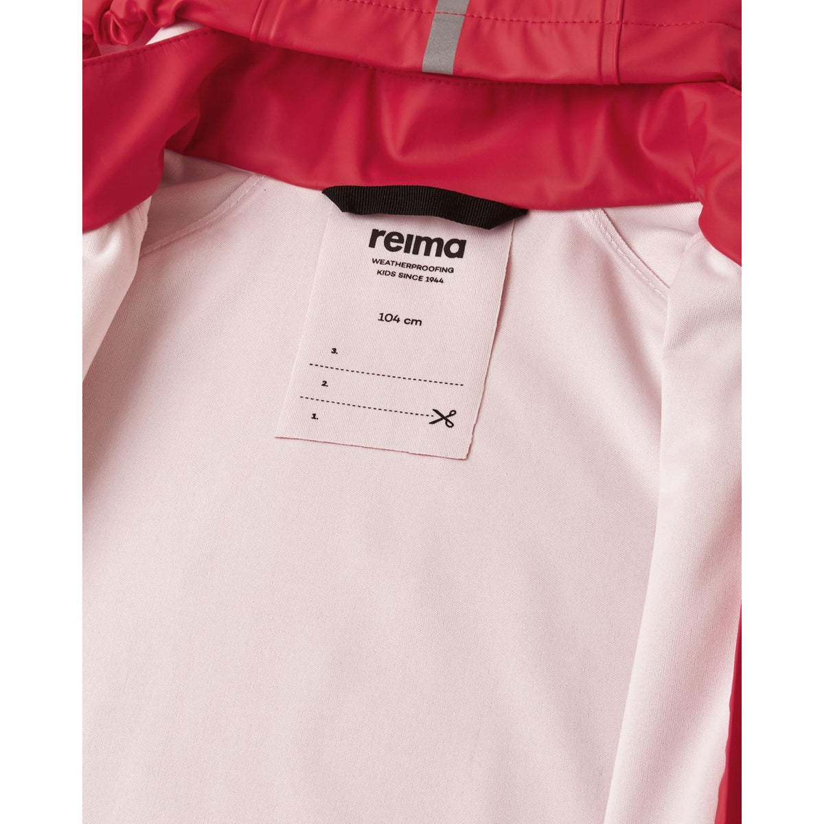 Lampi Waterproof Rain Coat - Reima Red-Reima-Modern Rascals