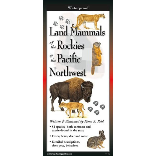 Land Mammals of the Rockies and Pacific Northwest - Folding Guide-Nimbus Publishing-Modern Rascals