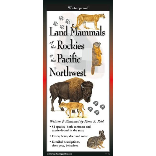 Land Mammals of the Rockies and Pacific Northwest - Folding Guide by ...