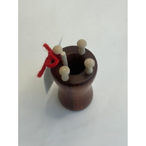 Large Knitting Spool - 4 Pegs - Red Cherrywood-Cedar Hollow-Modern Rascals