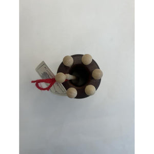 Large Knitting Spool - 6 Pegs - Red Cherrywood-Cedar Hollow-Modern Rascals