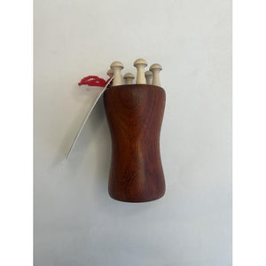 Large Knitting Spool - 6 Pegs - Red Cherrywood-Cedar Hollow-Modern Rascals