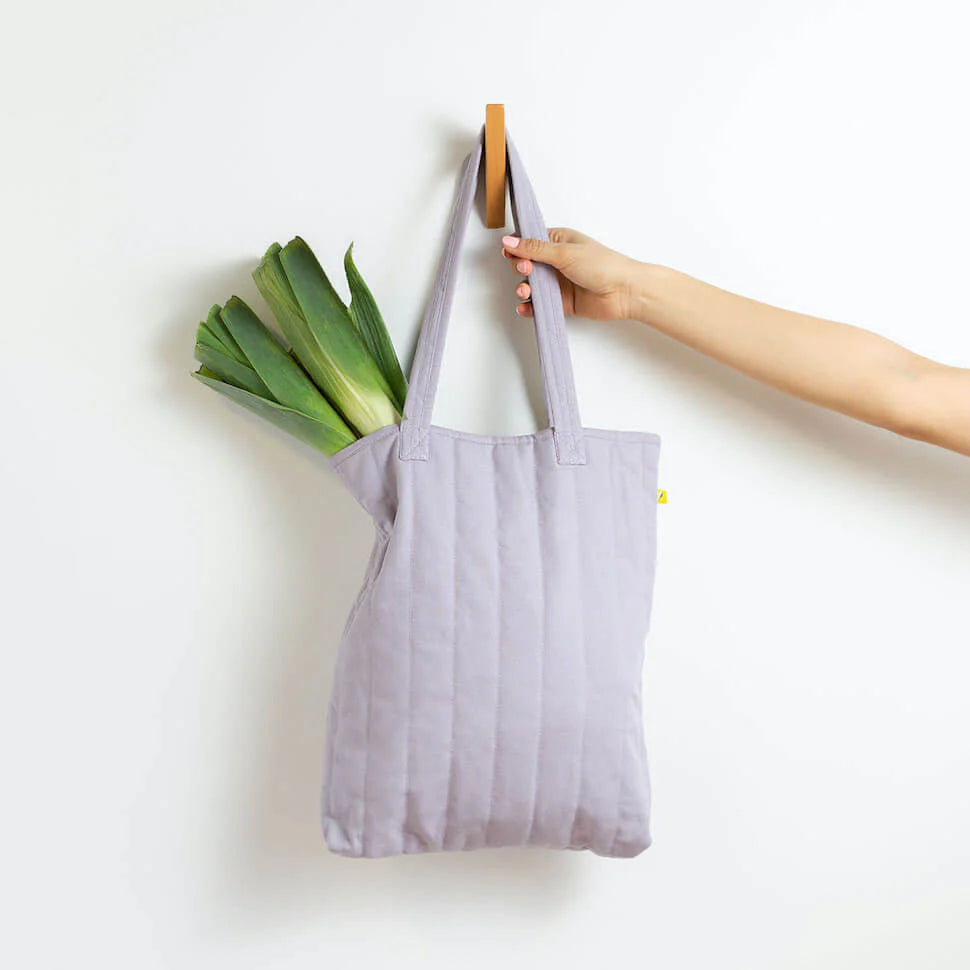 Fluf Puffer Tote Eco Friendly Padded Laptop Bag Lavender