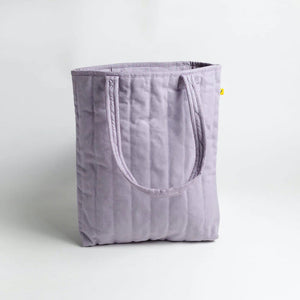 Lavender Puffer Tote Bag-Fluf-Modern Rascals