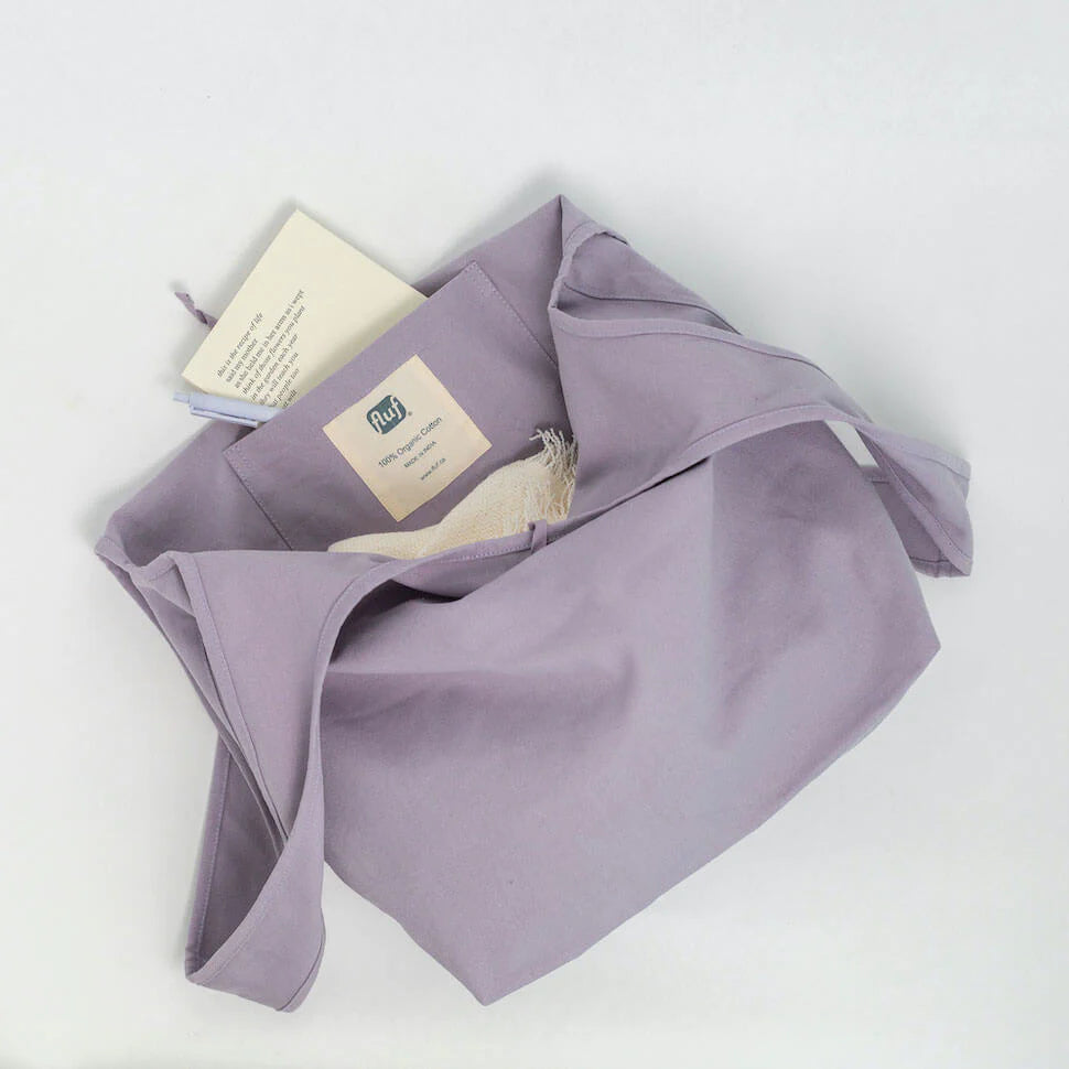 Lavender Slouchy Tote Bag-Fluf-Modern Rascals