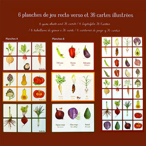 Le Jardinier - Vegetable Bingo & Memory Game (Discontinued)-Moulin Roty-Modern Rascals