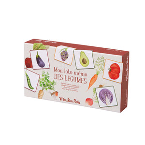 Le Jardinier - Vegetable Bingo & Memory Game (Discontinued)-Moulin Roty-Modern Rascals