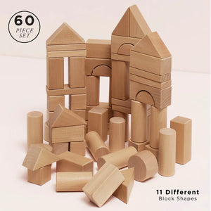 Le Toy Van Natural Wood Building Blocks (60 pcs)-Warehouse Find-Modern Rascals