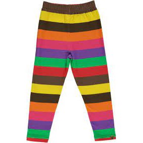Leggings With Stripes in Red - 1 Left Size 2-3 years-Smafolk-Modern Rascals