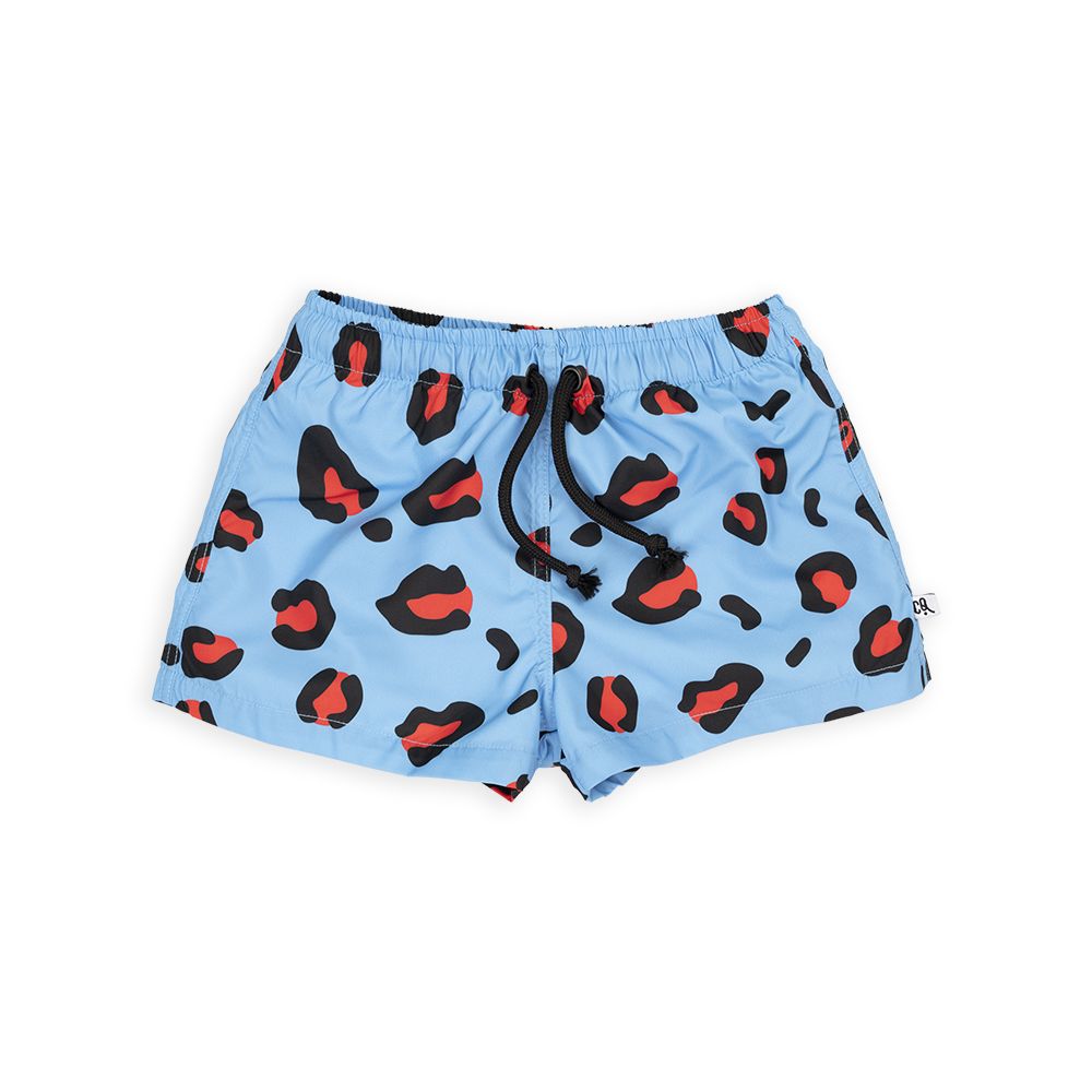 Leopard Print Swim Shorts - 1 Left Size 2-4 years-CARLIJNQ-Modern Rascals