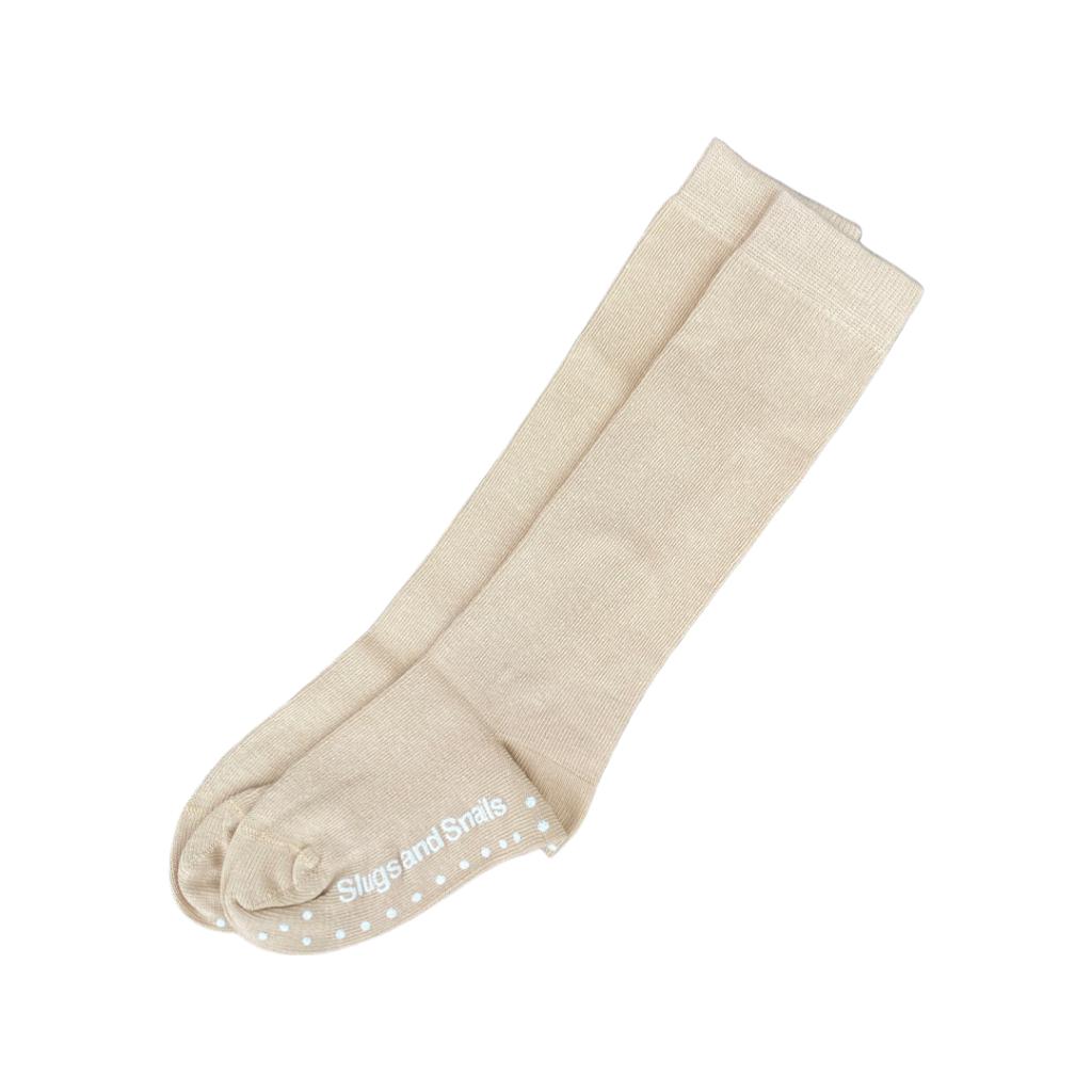 Leopard/Oat Knee Socks - 2 Left Size 3-4 & 5-7 years-Slugs and Snails-Modern Rascals