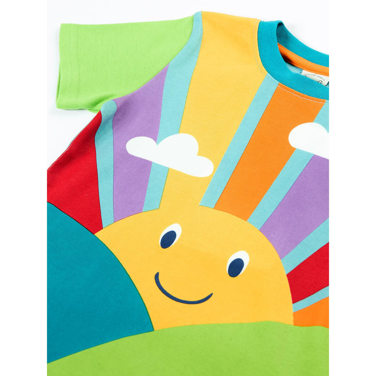 Lichen Sunshine Iori Printed T-Shirt - 2 Left Size 6-7 years-Frugi-Modern Rascals