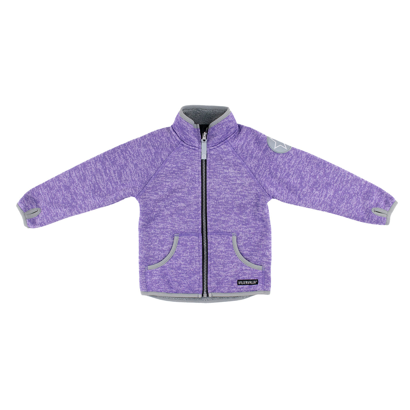 Lilac / Light Lilac Pile Fleece Jacket-Villervalla-Modern Rascals