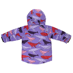 Lilac Whale Winter Jacket - 2 Left Size 3-4 & 9-10 years-Villervalla-Modern Rascals