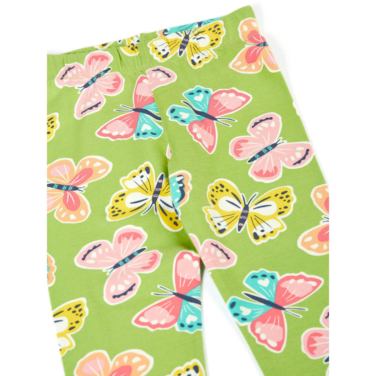 Lime Flutterby Leona Leggings - 2 Left Size 2-3 & 3-4 years-Frugi-Modern Rascals