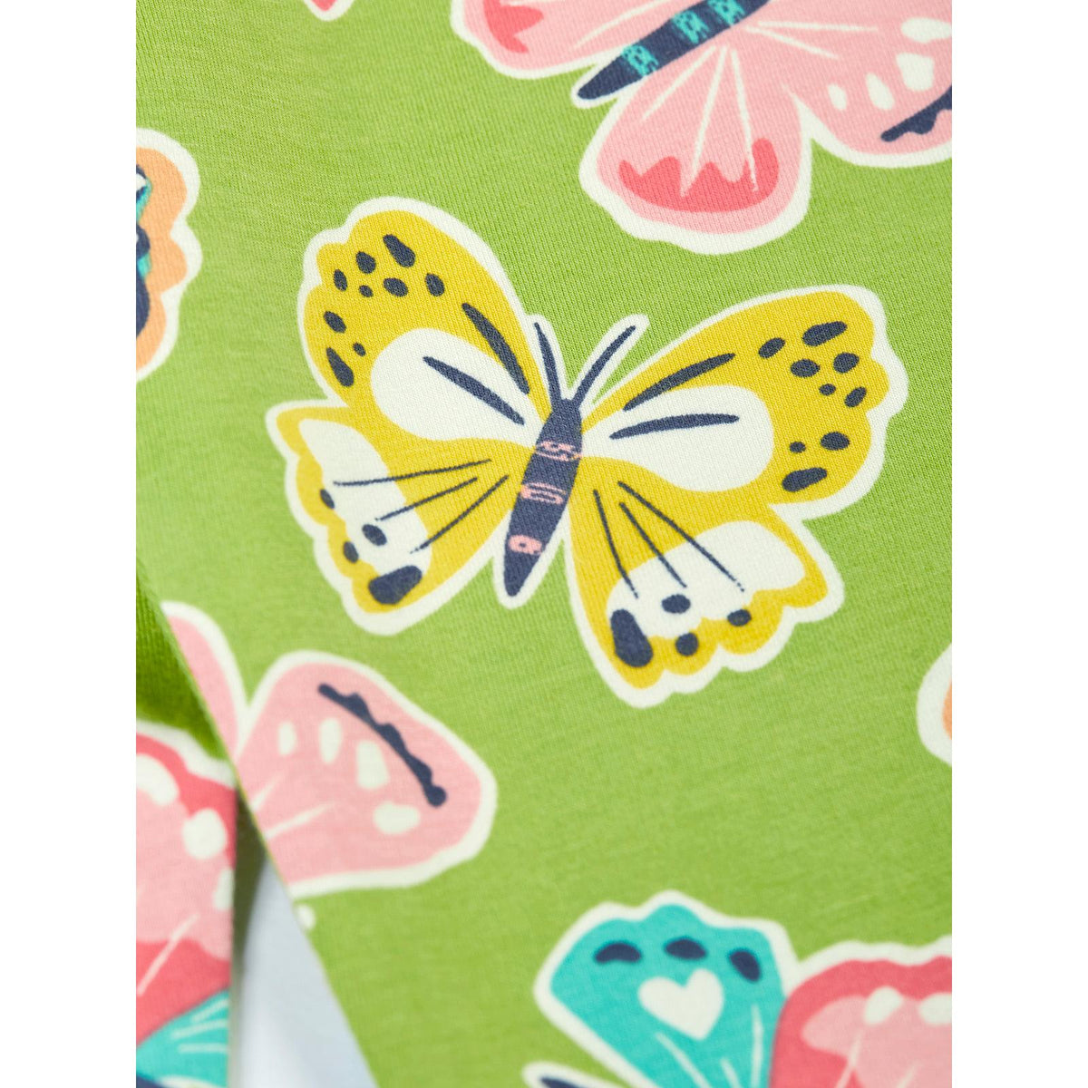 Lime Flutterby Leona Leggings - 2 Left Size 2-3 & 3-4 years-Frugi-Modern Rascals