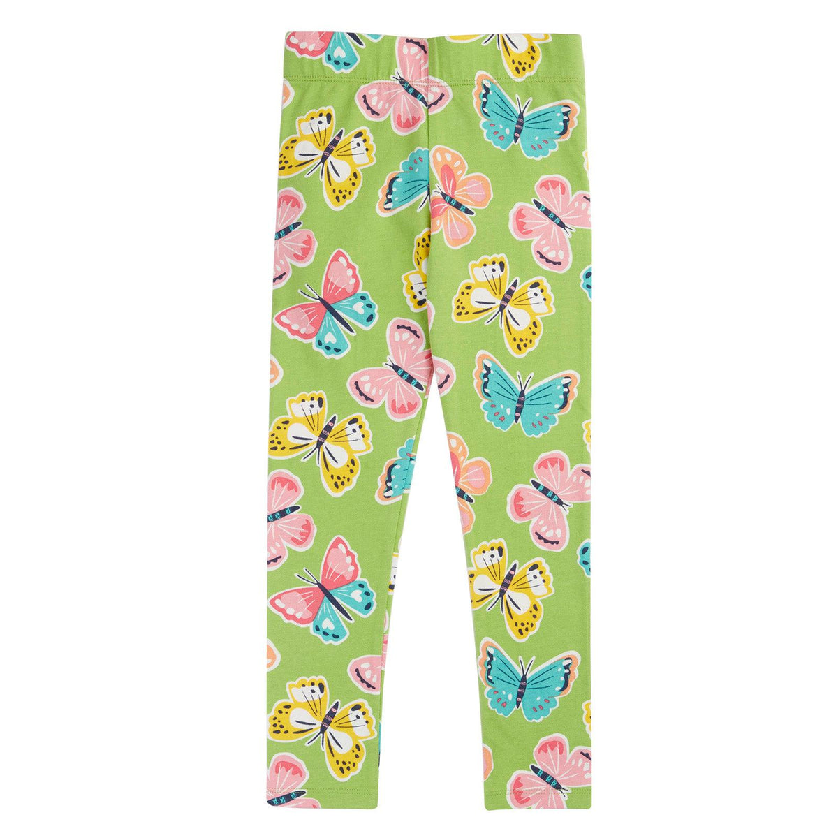 Lime Flutterby Leona Leggings-Frugi-Modern Rascals
