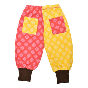 Limited Edition Clover - Dandelion Yellow & Clover - Rouge Red Baggy Pants - MIXED PRINT-Duns Sweden-Modern Rascals
