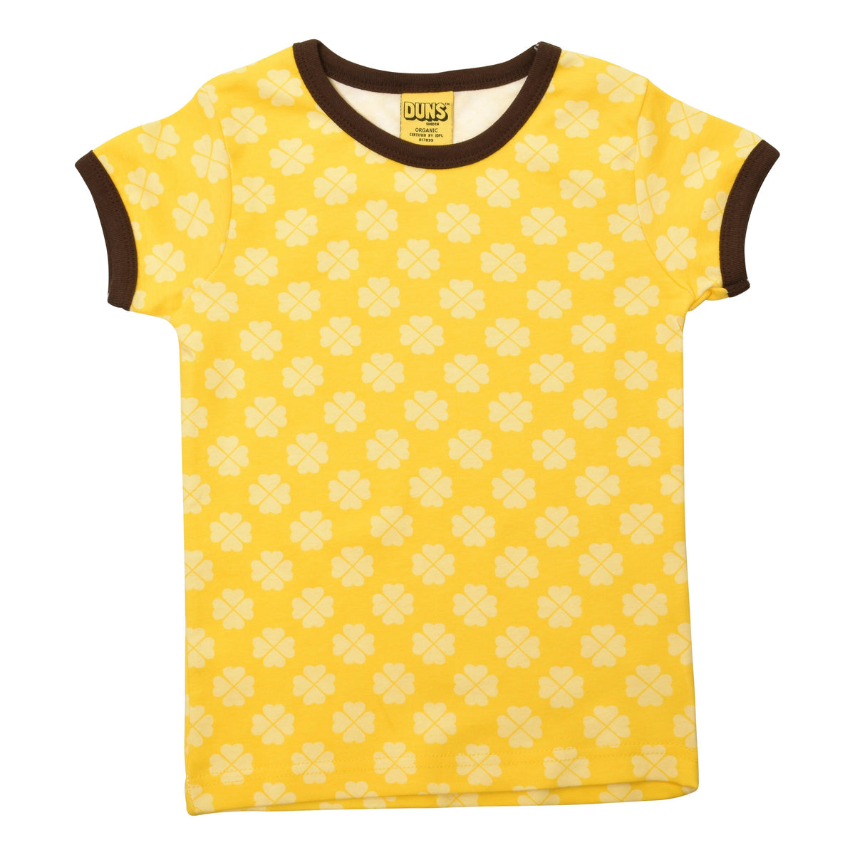 Limited Edition Clover - Dandelion Yellow Short Sleeve Shirt - 1 Left Size 11-12 years-Duns Sweden-Modern Rascals