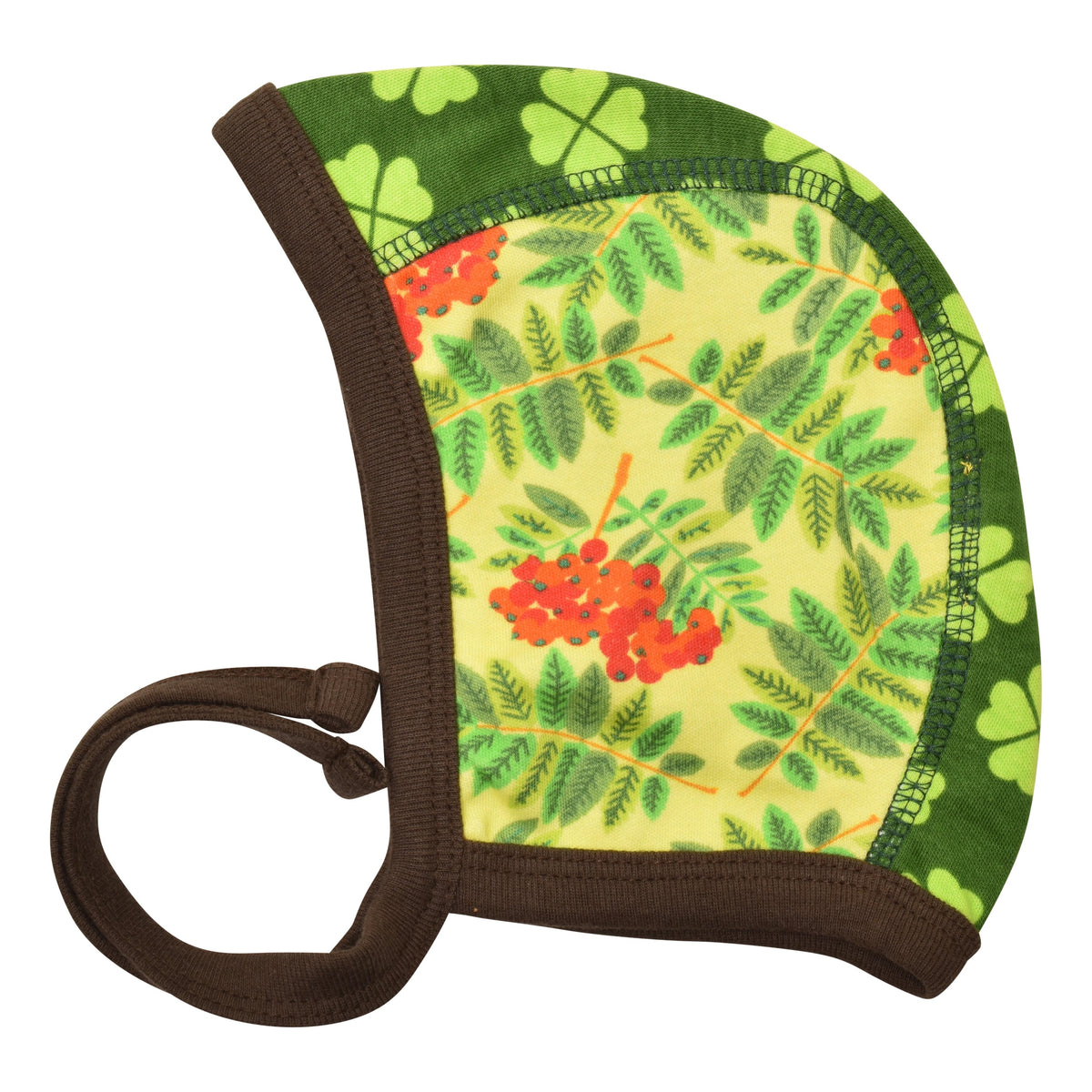 Limited Edition Clover - Treetop Green & Rowanberry Baby Hat-Duns Sweden-Modern Rascals