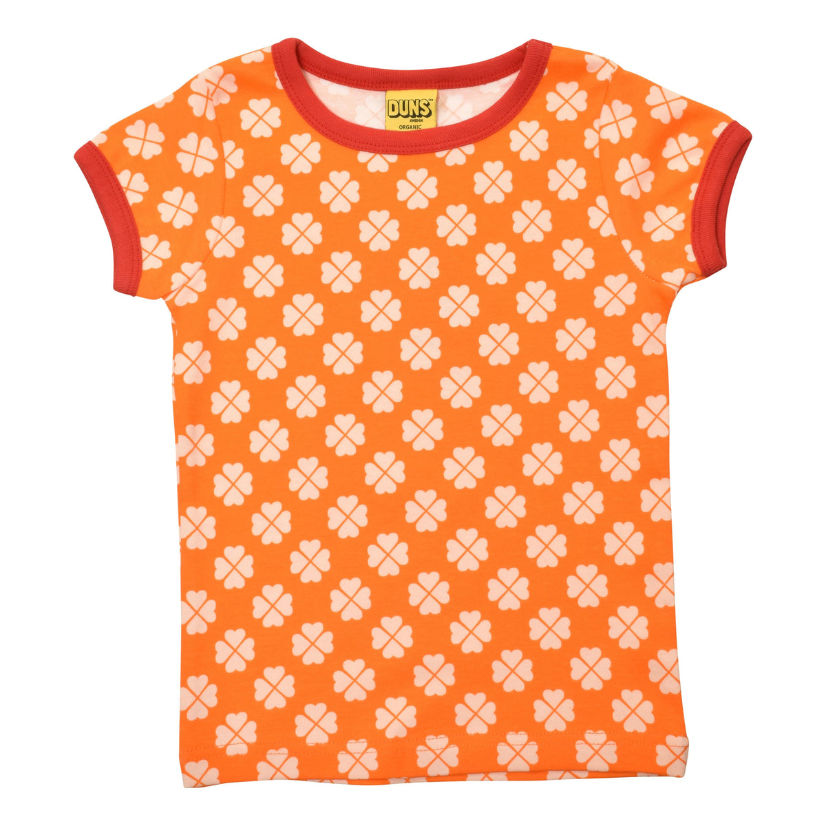 Limited Edition Clover - Vibrant Orange Short Sleeve Shirt-Duns Sweden-Modern Rascals