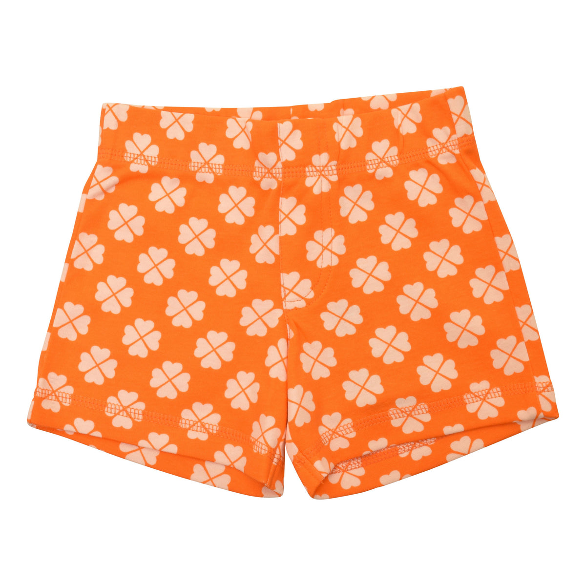 Limited Edition Clover - Vibrant Orange Shorts With Clover - Pompeian Red Contrast Pocket-Duns Sweden-Modern Rascals
