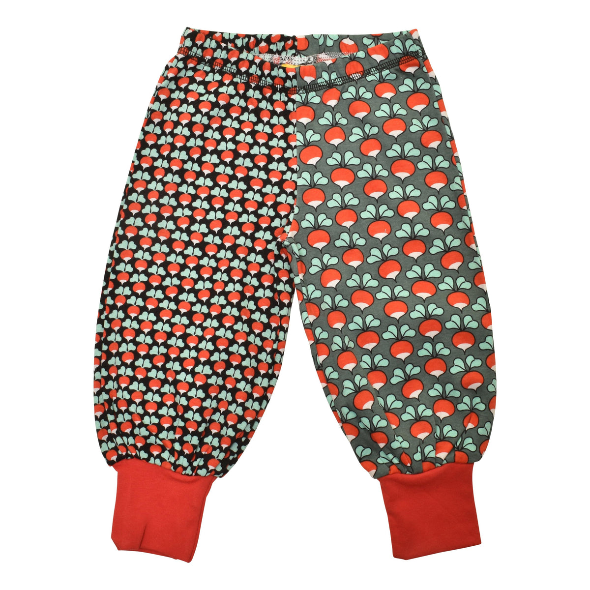Limited Edition Mini Radish - Black & Radish - Green Bistro Baggy Pants - MIXED PRINT-Duns Sweden-Modern Rascals