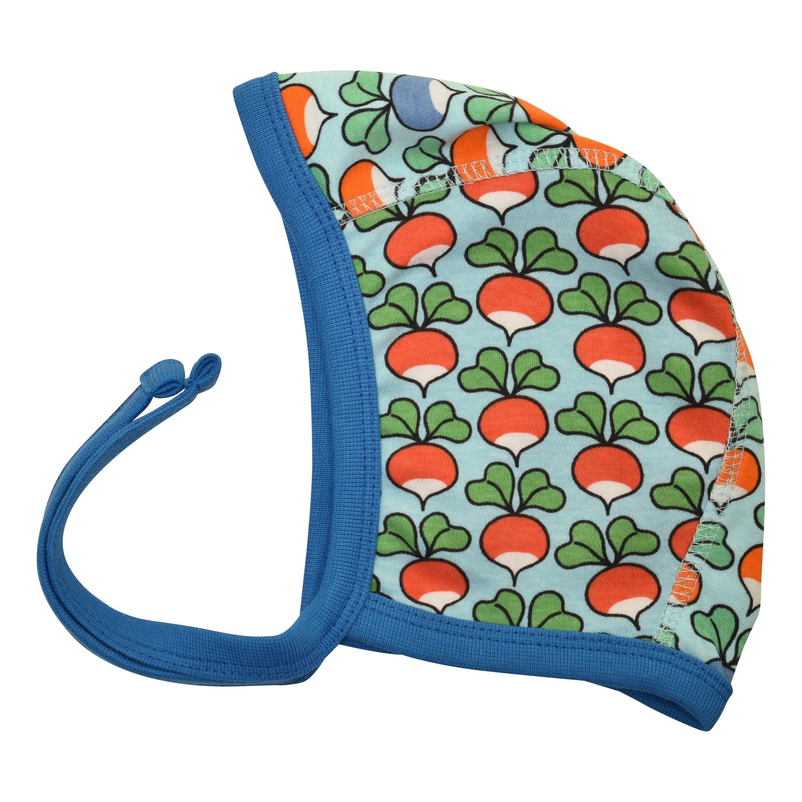 Limited Edition Multi Radish - Blue & Radish - Petit Four Blue Baby Hat-Duns Sweden-Modern Rascals