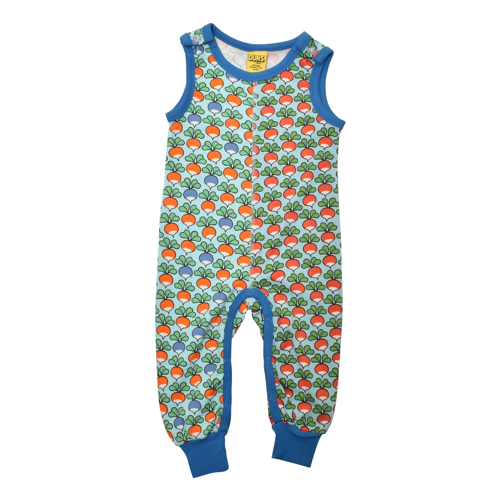 Limited Edition Multi Radish - Blue & Radish - Petit Four Blue Dungarees-Duns Sweden-Modern Rascals