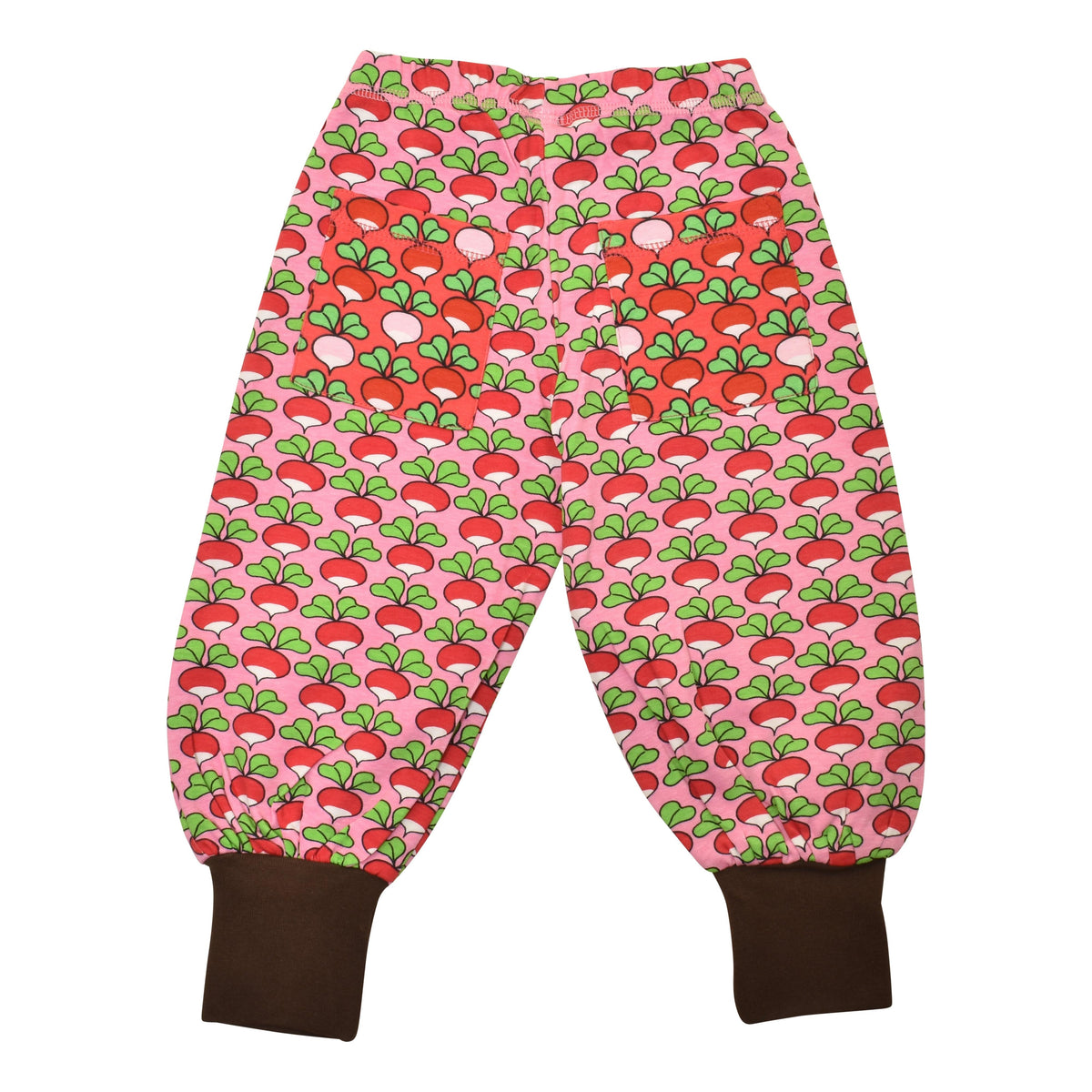 Limited Edition Radish - Lilac Chiffon With Multi Radish - Rouge Red Contrast Pocket Baggy Pants-Duns Sweden-Modern Rascals