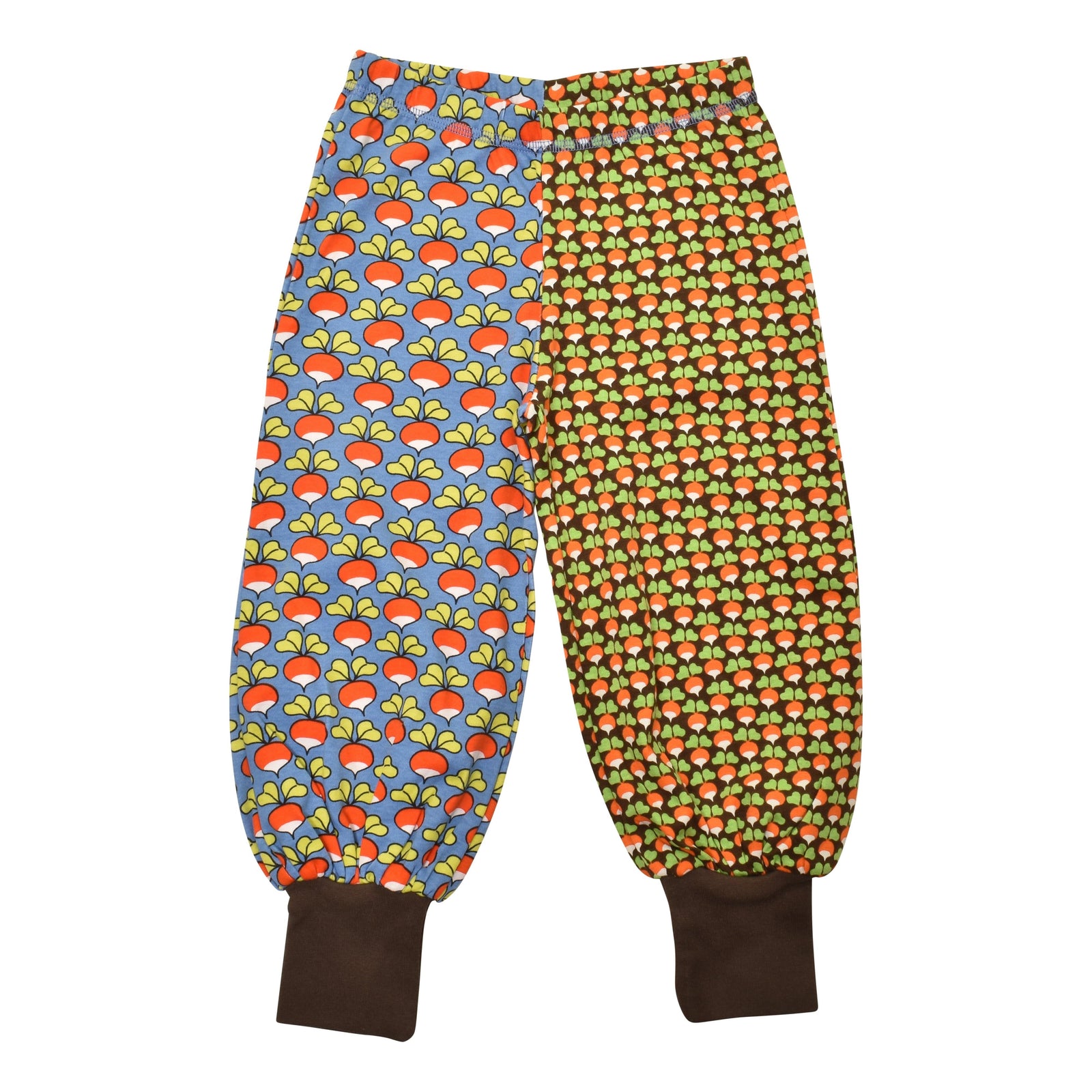 Limited Edition Radish - Marina Blue & Mini Radish - Chocolate Brown Baggy Pants - MIXED PRINT-Duns Sweden-Modern Rascals