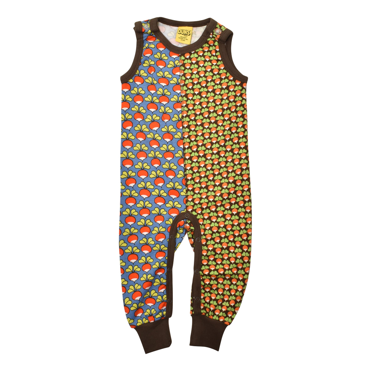 Limited Edition Radish - Marina Blue & Mini Radish - Chocolate Brown Dungarees-Duns Sweden-Modern Rascals