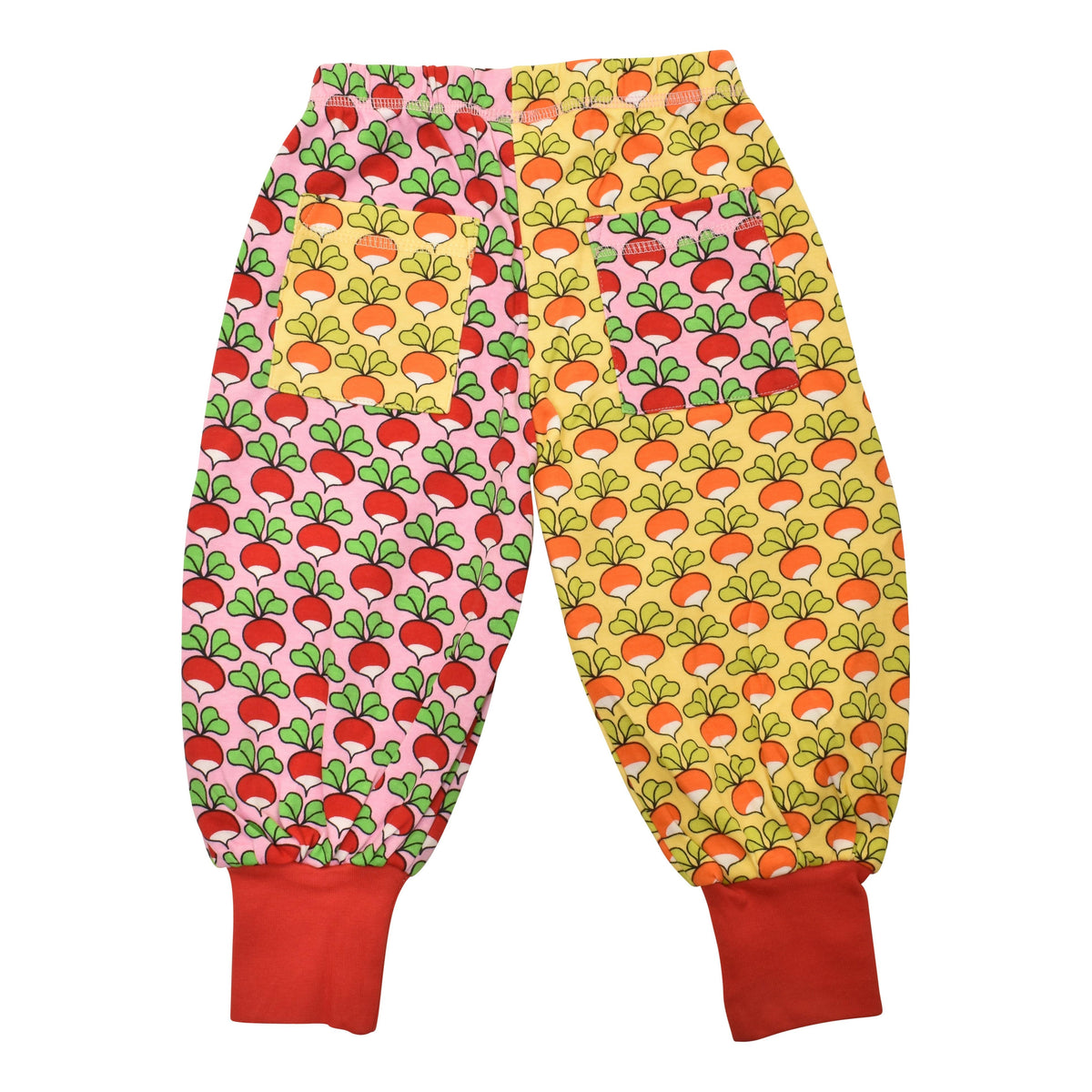 Limited Edition Radish - Sunshine Yellow & Radish - Prism Pink Baggy Pants - MIXED PRINT-Duns Sweden-Modern Rascals