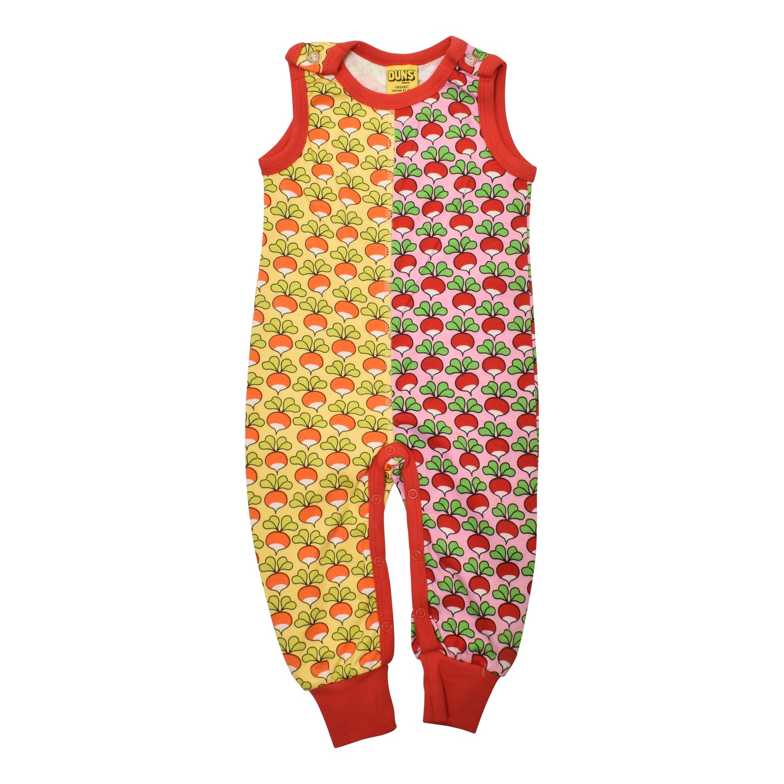 Limited Edition Radish - Sunshine Yellow & Radish - Prism Pink Dungarees-Duns Sweden-Modern Rascals