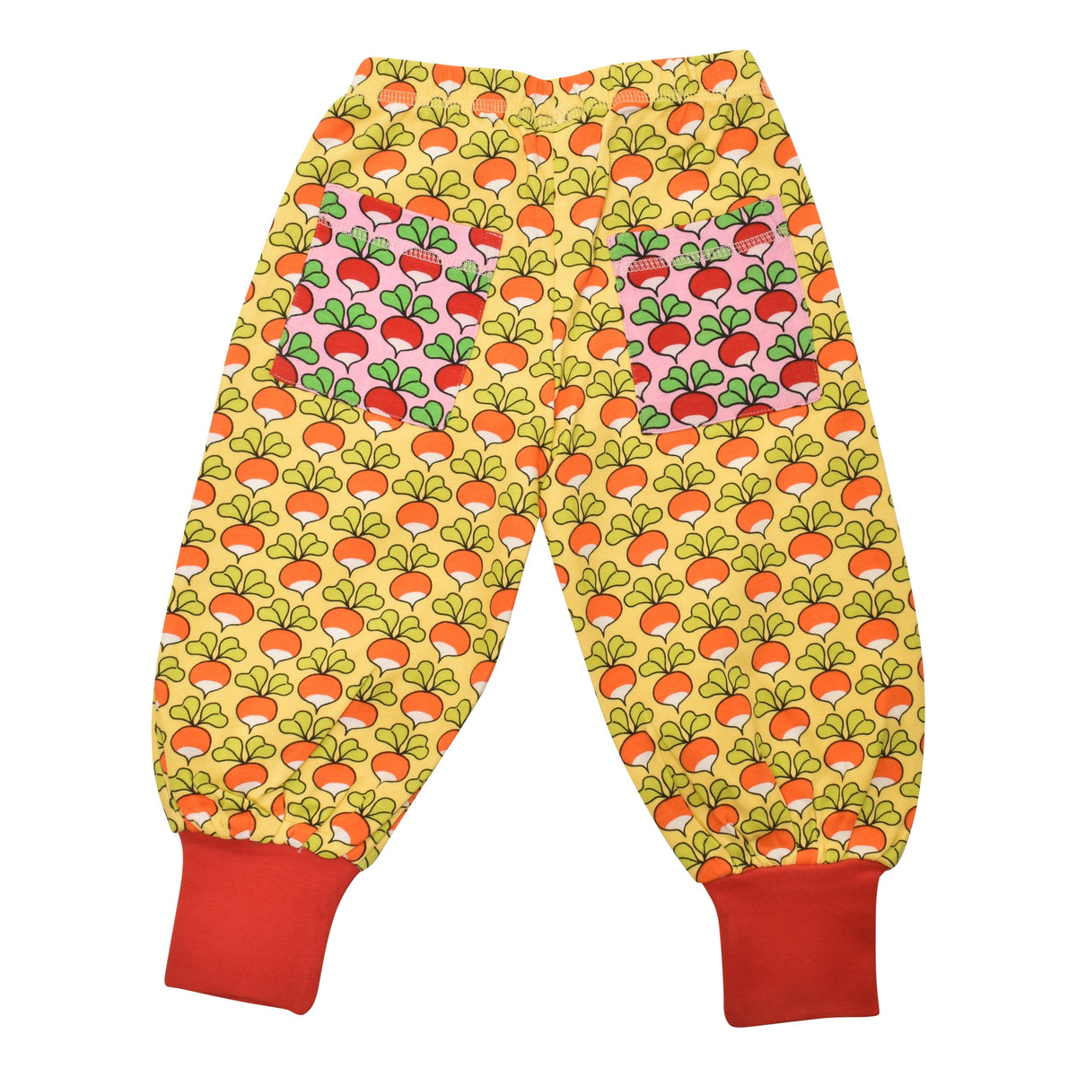 Limited Edition Radish - Sunshine Yellow With Radish - Prism Pink Contrast Pocket Baggy Pants-Duns Sweden-Modern Rascals