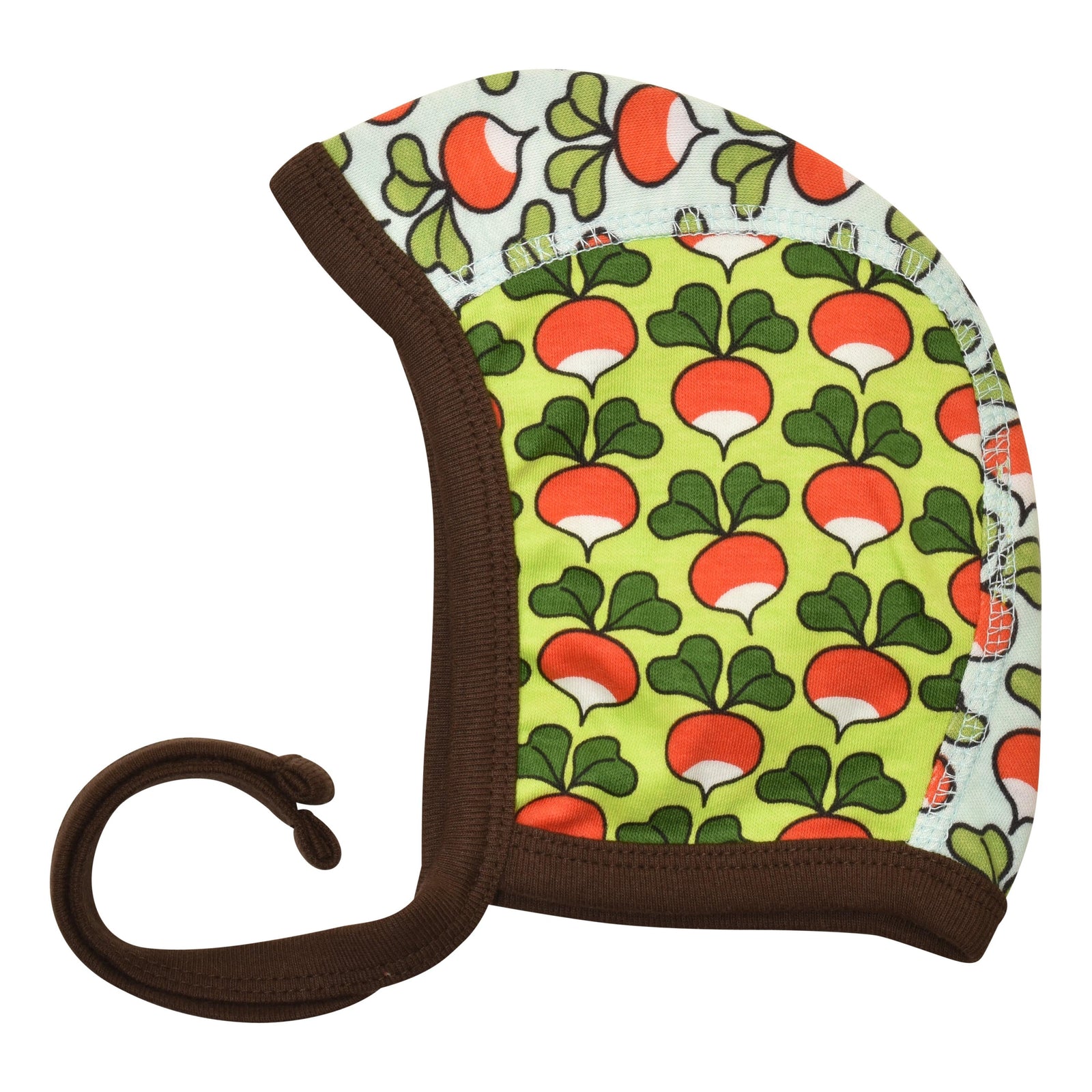 Limited Edition Radish - Tender Shoots Green & Radish - Eggshell Blue Baby Hat-Duns Sweden-Modern Rascals