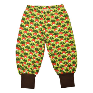 Limited Edition Radish - Tender Shoots Green With Radish - Eggshell Blue Contrast Pocket Baggy Pants-Duns Sweden-Modern Rascals