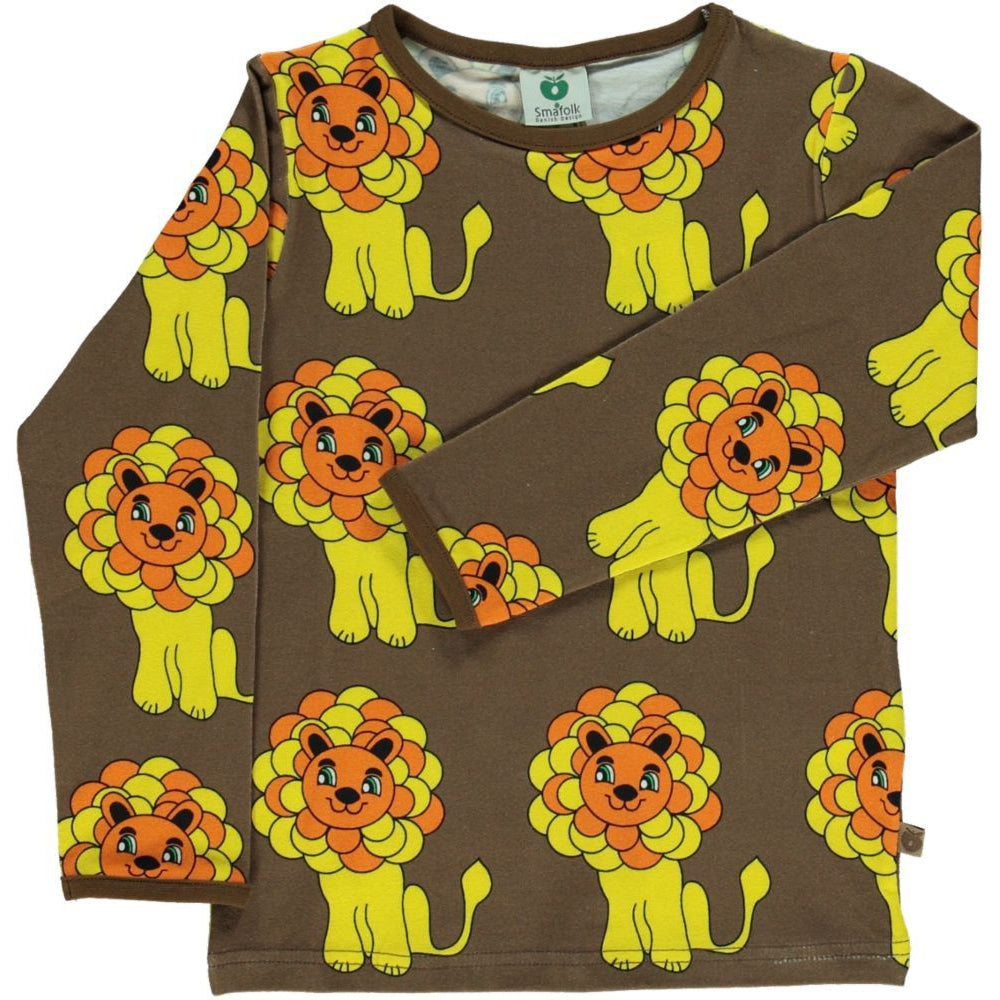 Lion Long Sleeve Shirt - 1 Left Size 11-12 years-Smafolk-Modern Rascals