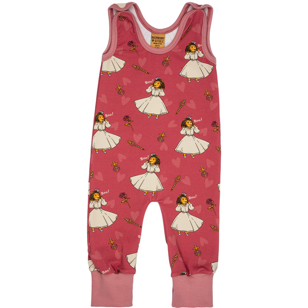 Lion Queen Dungarees - 1 Left Size 3-5 years-Raspberry Republic-Modern Rascals