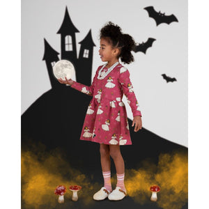 Lion Queen Long Sleeve Dress - 2 Left Size 2-3 & 9-11 years-Raspberry Republic-Modern Rascals