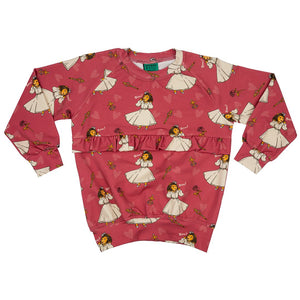 Lion Queen Ruffled Sweatshirt - 2 Left Size 2-3 & 3-5 years-Raspberry Republic-Modern Rascals