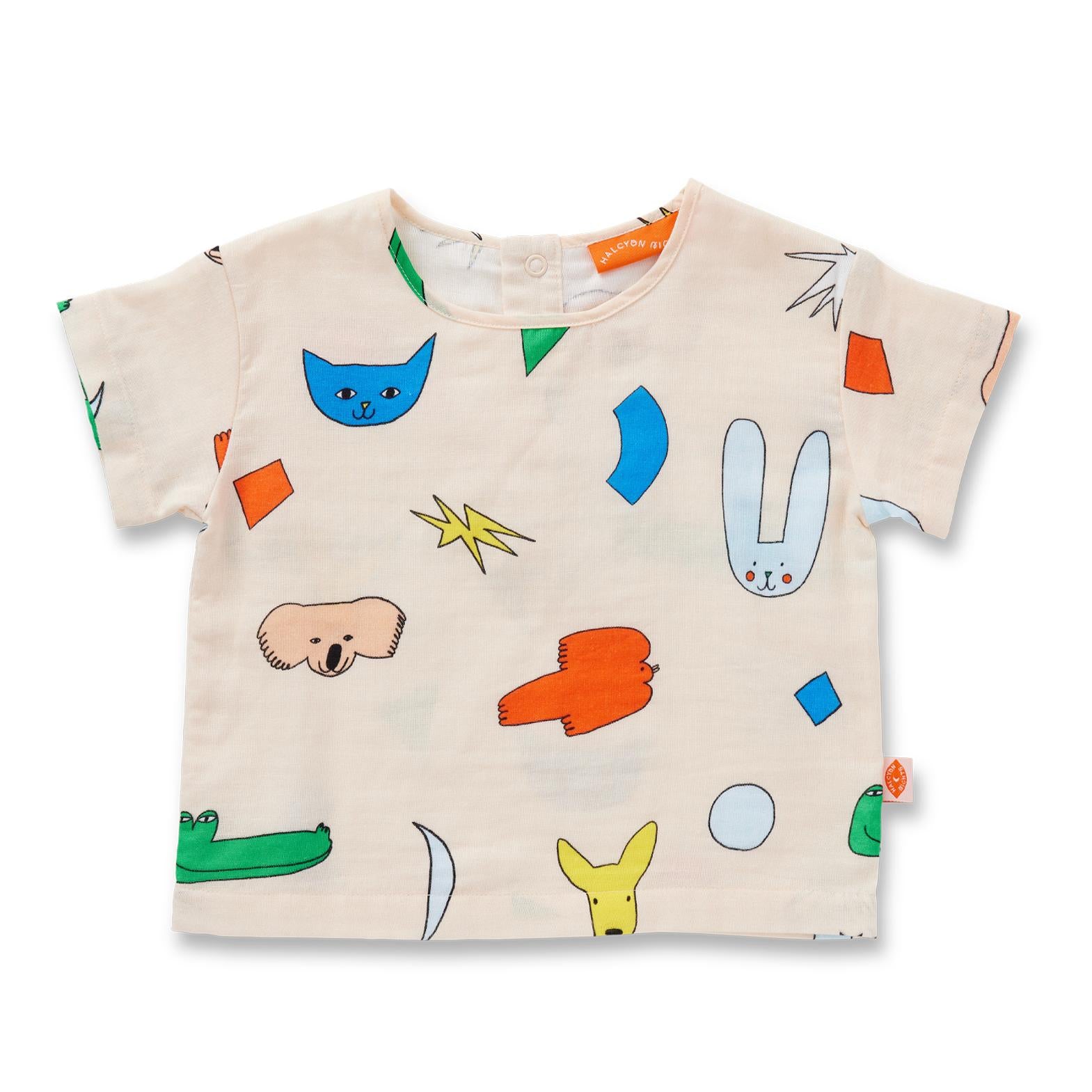 Little Billabong Woven T-Shirt-Halcyon Nights-Modern Rascals