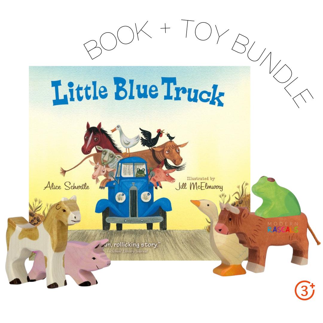Little Blue Truck - Book and Animal Bundle-Holztiger-Modern Rascals