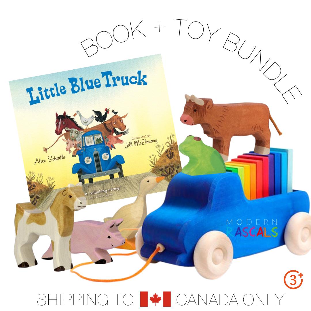 Little Blue Truck - Truck, Book and Animal Bundle-Grimms-Modern Rascals