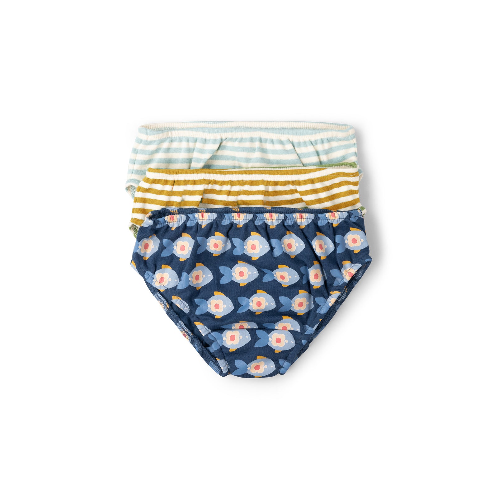 Little Fish Organic Underwear Set - 3 Pack-Little Green Radicals-Modern Rascals
