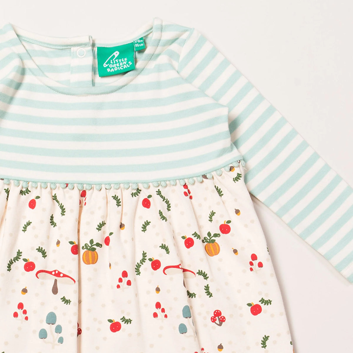 Little Green Radicals Toadstool Easy Peasy Dress - Size 18-24 Months (92cm)-Warehouse Find-Modern Rascals