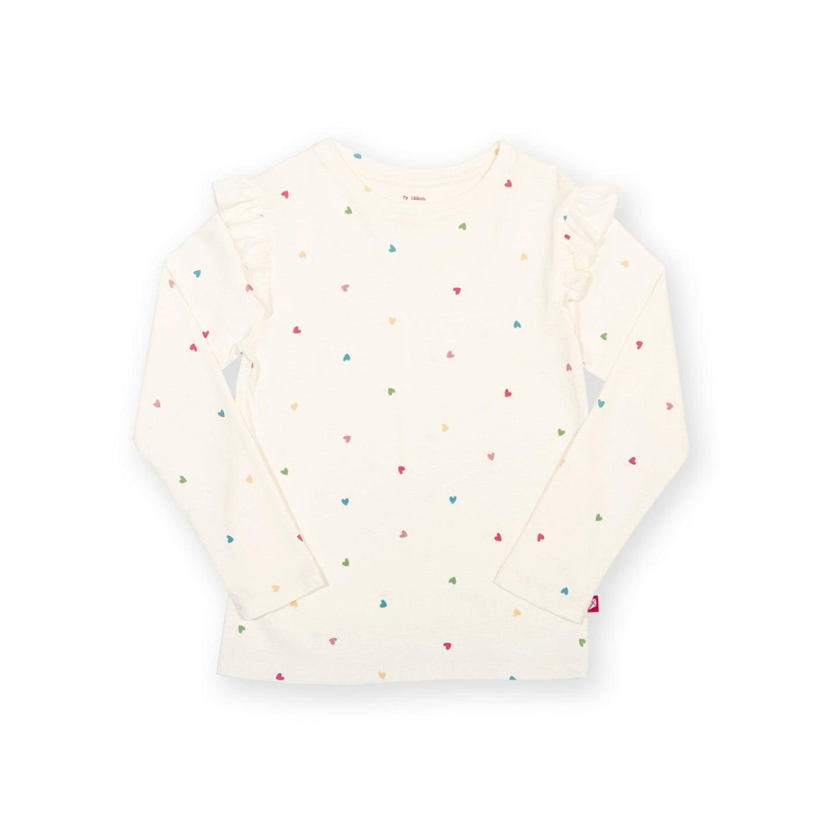 Little Hearts Frill Long Sleeve Shirt-Kite-Modern Rascals