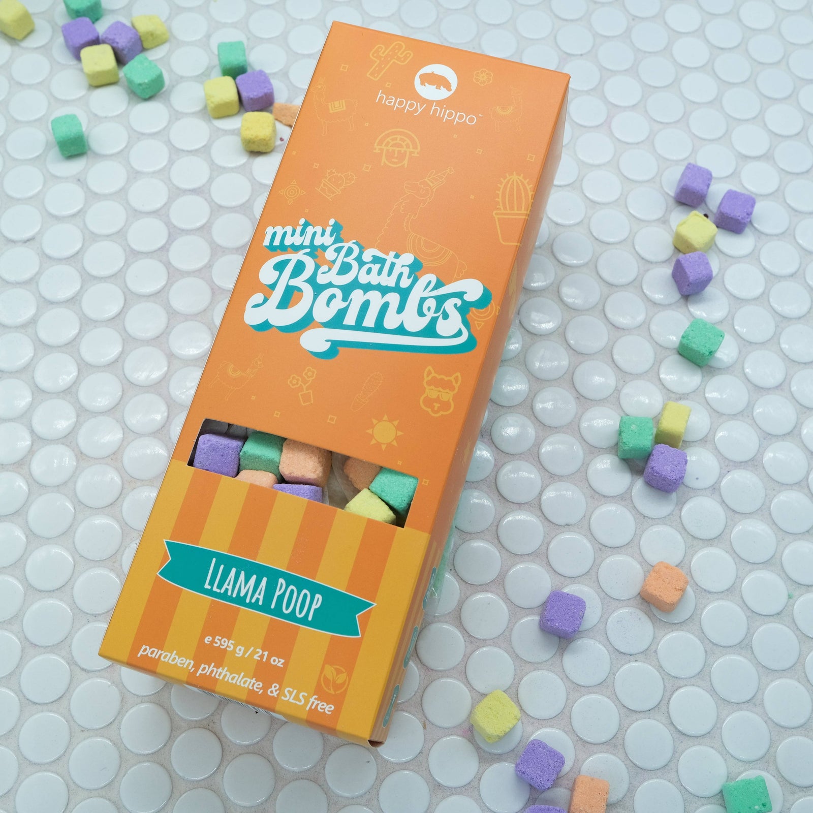 Llama Poop Mini Bubble Bombs- Box-Happy Hippo Bath Co.-Modern Rascals