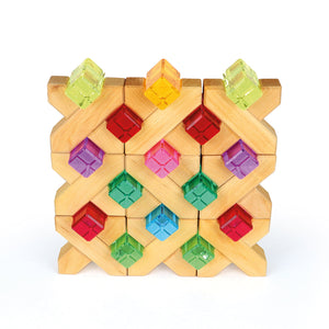Luminous Lucent Blocks - 24 pieces-Bauspiel-Modern Rascals