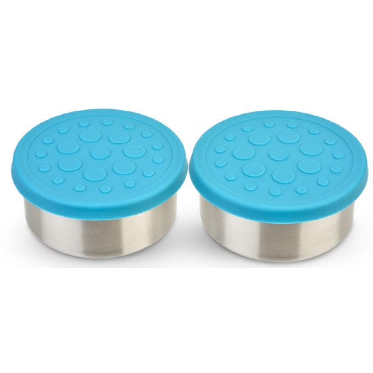 Lunchbots 4.5oz Large Stainless Steel Dip Containers with Silicone Lids - set of 2 - Assorted Colours-Lunchbots-Modern Rascals